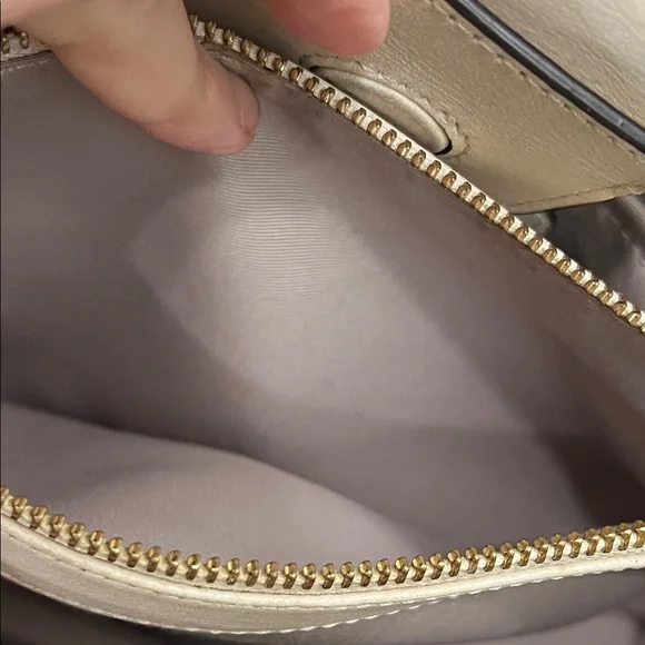 Coach Ivory Croc-Embossed Satchel - Picture 16 of 16